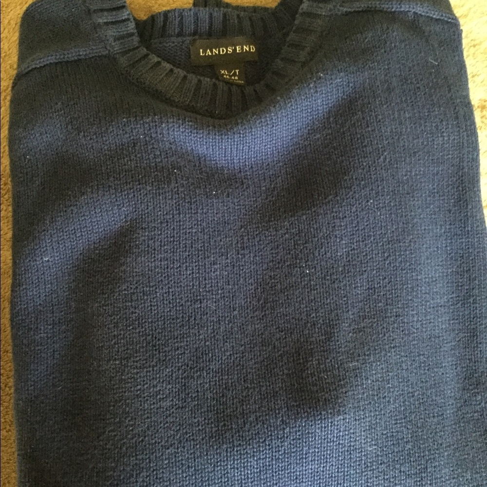 Navy blue xl men’s Lands End sweater